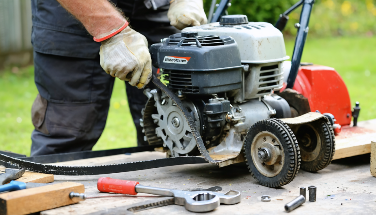 découvrez notre guide pratique détaillé pour remplacer facilement la courroie de votre motobineuse briggs & stratton et assurer son bon fonctionnement.