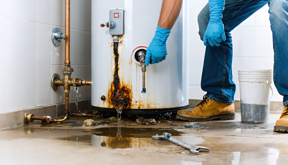 découvrez comment identifier et réagir efficacement à une fuite d'eau chaude causée par la corrosion du ballon d'eau chaude pour éviter les dégâts et assurer votre sécurité.