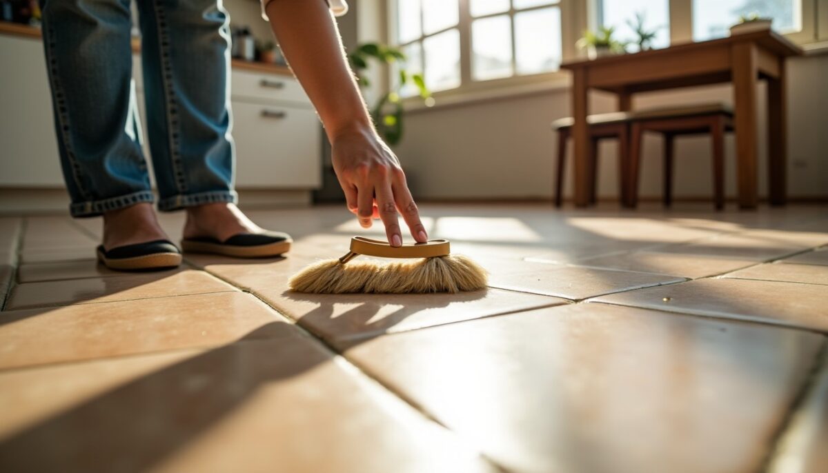 Astuce efficace : enlever une tache incrustée sur du carrelage sans l'endommager
